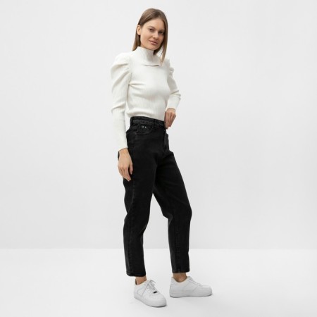 Female turtleneck, white color, one size (42-46)-2