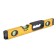 Level aluminum magnetic tundra, ergonomic pen, 3 eyes, 400 mm