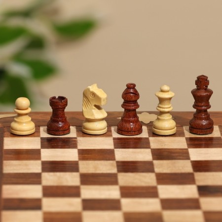 Folding chess, board 20x20 cm, shisham tree-8
