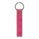 Leather keychain for a car key, strap, genuine leather, pink, paw