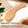 Branch brush made of natural bristles, with a handle, smooth