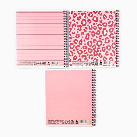 Notebook A5, 48 liters per spiral, internal block No. 1 MIX "Pink"-3