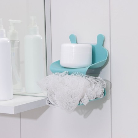 Bathroom holder on Velcro "Wave", 12 × 11 × 14 cm, color mix-3