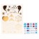 Manicure set with translated stickers "Cold Heart"