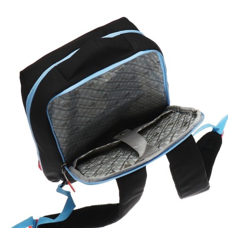 Youth backpack 39 x 26 x 10 cm, ergonomic back, Across G6, black/pink G-6-6-11