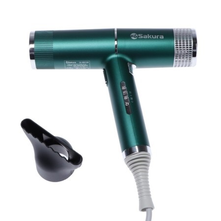 Feng Sakura SA-4051GR, 1600 W, 3 speeds, 3 pace. mode, concentrator, cord 1.8 m, green-1