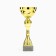 Cup 135C, award figure, gold, a stone stand, 24 × 8 × 6 cm.
