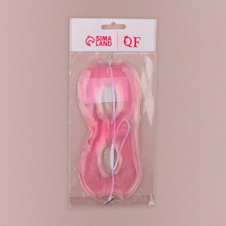 Gel mask for the area around the eyes, 17 × 7.5 cm, pink color-4