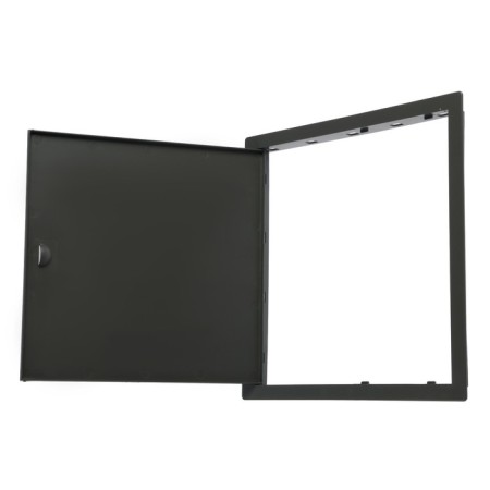 Examinated hatch "Vento" DR3030, 300 x 300 mm, with a pen, plastic, gray-1