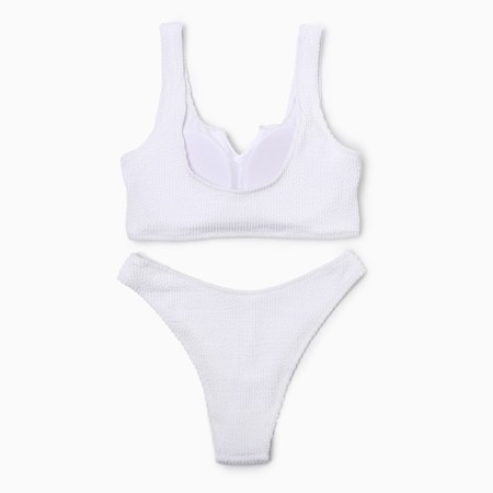 Swimsuit female separate minku color white, size 42-4