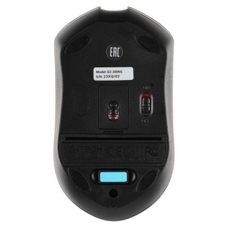 Mouse A4Tech V-Track G3-200ns Black Optical (1200DPI) Wireless USB (3but)-5