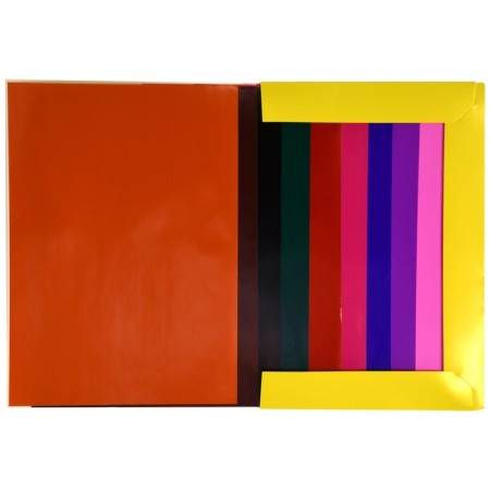 Color Self-adhesive A4 10 flowers 10 sheets "Kalyak-Malyak", coated, in the folder-3