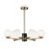 Suspended lamp Marble, 6xe27, color brass