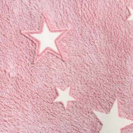 Plaid Luminous Free House "Stars", 150x200cm, Pink, Aerosoft 190GM, Polyester-2
