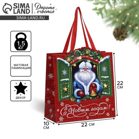 Gift Package "Grandfather Frost", 22 x 22 x 10 cm, New Year