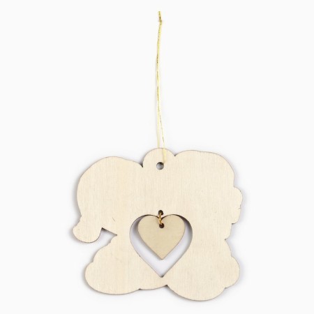 Christmas tree toy New Year's "heart", for the New Year, 8.8 x 9.8 cm-3