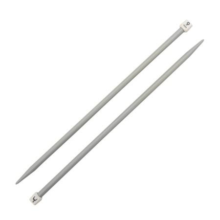 Knitting needles of straight lines 9.00 mm/35cm, plastic, 2 pcs-1