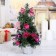 Christmas tree decor 30 cm Pink Poinsia in the snow