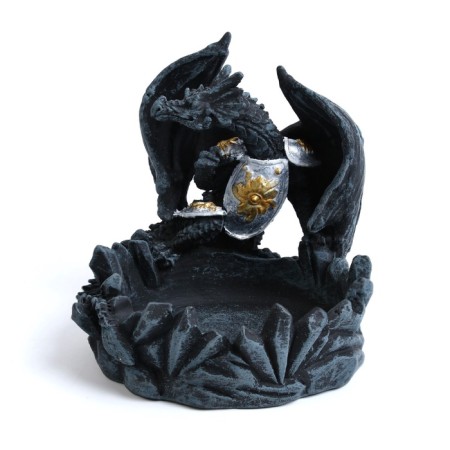 Ash "Dragon in Lati", 11.7 x 10.3 x 11.3 cm, blue-1