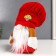 Interior doll "Dwarf in a cook cap" 25x7.5x10 cm