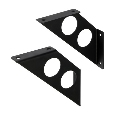 Bracket Flat 140, fashion 2, 2 pcs, black color