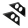 Bracket Flat 140, fashion 2, 2 pcs, black color