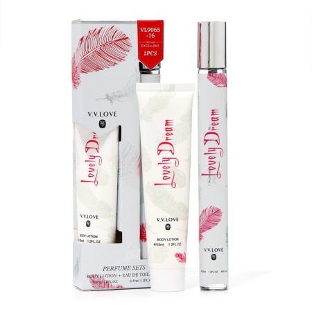 Perfume set female Lovely Dream: toilet water, 35ml + body lotion, 35ml