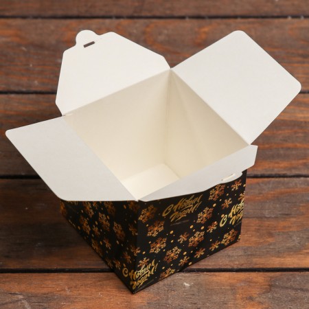Folding box "Snow pattern" 10 x 10 x 10 cm-2