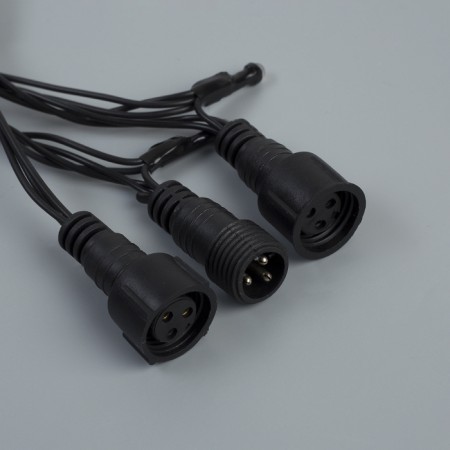 Garland “thread” 10 m, IP44, UMS, dark thread, 72 smd-led, glow of multi, 220 V-5