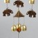 Wind Music Metal "Elephants and Necklace" 5 bells 58 cm