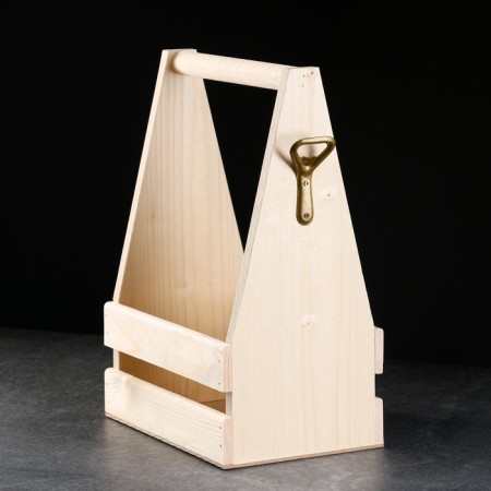 Box for beer 22.5x15.5x33 cm for 6 bottles, natural-1