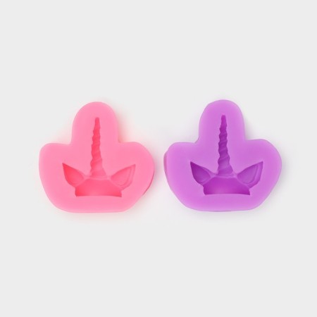 Mold "Unicorn", silicone, 6.5 × 6.5 cm, color mix-6