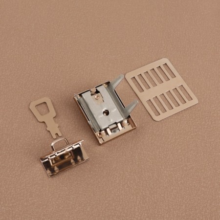 Bag -shaped fastener, 3.5 × 2.6 cm, gold color-2