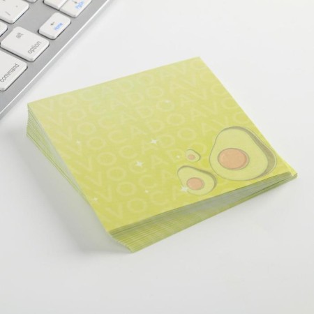 Set "Be like Avocado", a block of paper 150 liters, paper clips, buttons, clamps-3