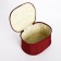 Cosmetic bag with lightning, burgundy color