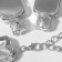 Set 2 objects: earrings, necklace “jewel” squares, white color in silver, 32 cm