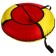 Tubing-vatrushka, case diameter 90 cm, MIX color