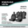 Auto-Cherkhls for Lada Granta, 2011-2018, add. side. Support, continuous rear row, jacquard black/gray