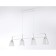 Suspended Ambrella Light, Modern, TR303242, 4HE27, white color, chrome