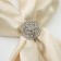 Ring for the openwork "openwork" flowers, white color in silver