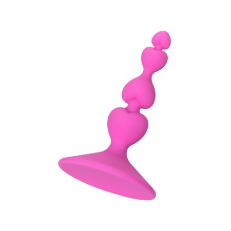 Anal plug Eromantica, silicone, pink, 8 cm, d 2.3 cm