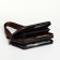 Male purse-clate on the zipper Textura, brown color