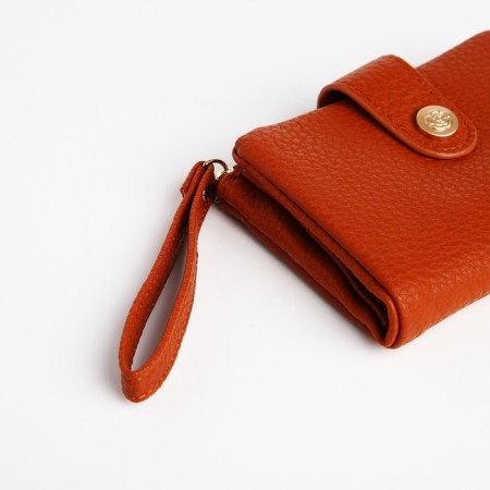Women's wallet on the button, redhead color-3