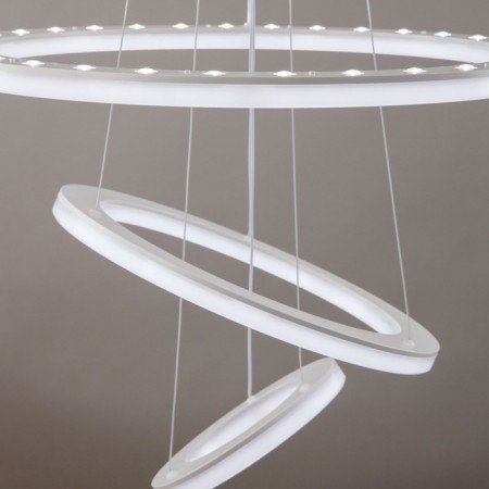 Suspended lamp Citilux "Electron" CL710A104S, 65x65x40 cm, 1x104W, LED, white color-25