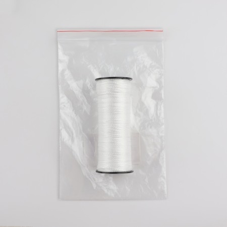 Weaving thread, twisted, d = 1 mm, 50 m, white color-4