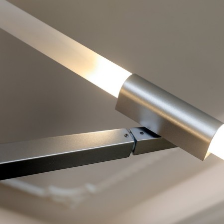 Ceiling Ceiling ST LUCE. SL947.102.14. Laconicita. 14x5 watts, G9, 40x160x73 cm, silver color-13