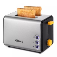 Toster KitFort KT-6203, 850 W, 5 grinding modes, 2 toasts, metallic