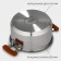 A set of stainless steel dishes Magistro, 3 pcs: D = 16/20/24 cm, induction