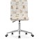 Computer chair of quadro s40-15 metal/fabric, chrome/white 42x57x86 cm