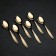Dessert spoon "Uralochka", thickness 2 mm, gold color
